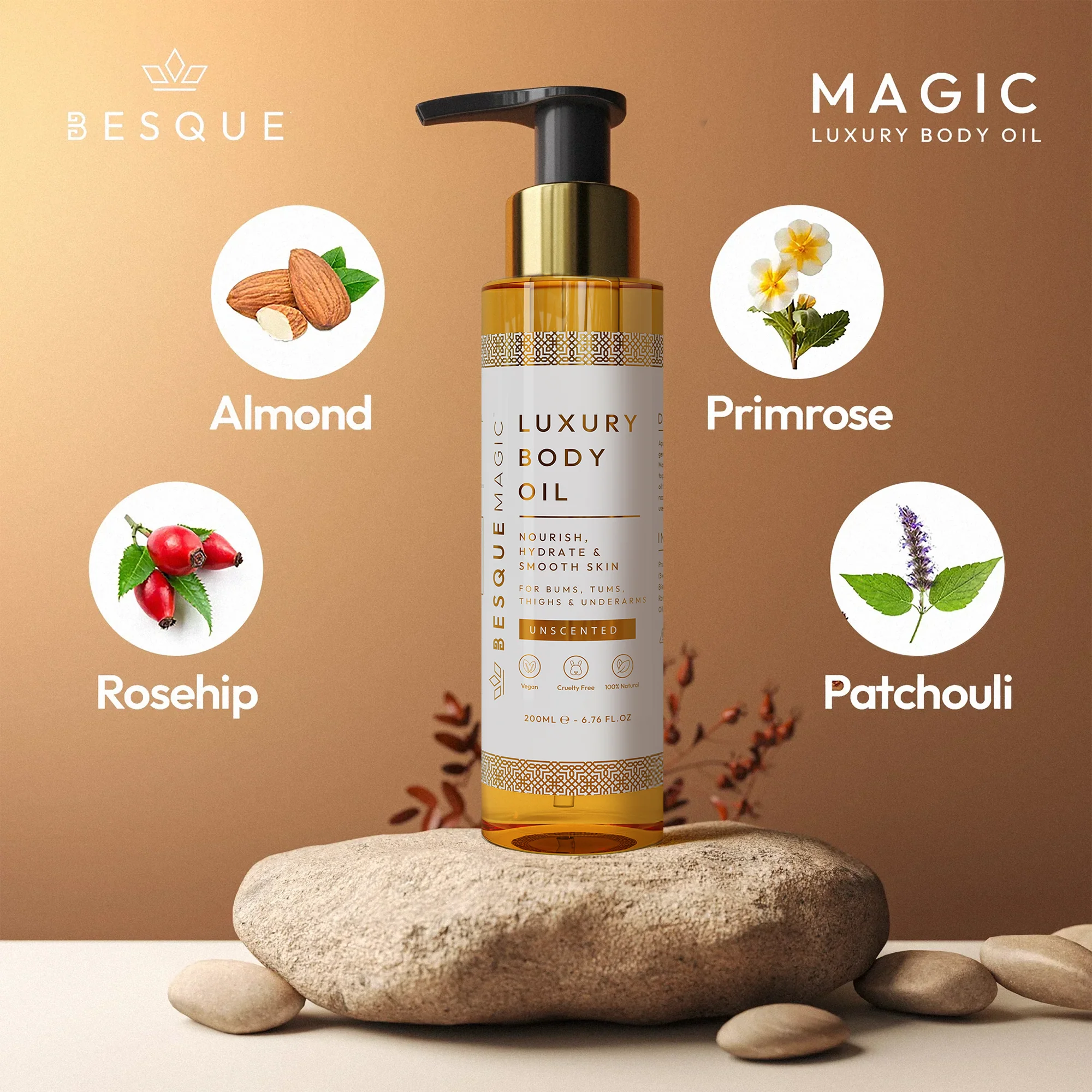 Besque® Magic Body Oil XL - Unscented - Image 3