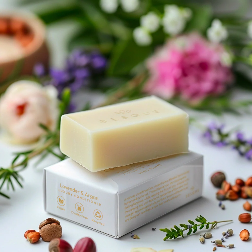 Natural Shampoo + Conditioner Bar Set - Lavender - Image 4